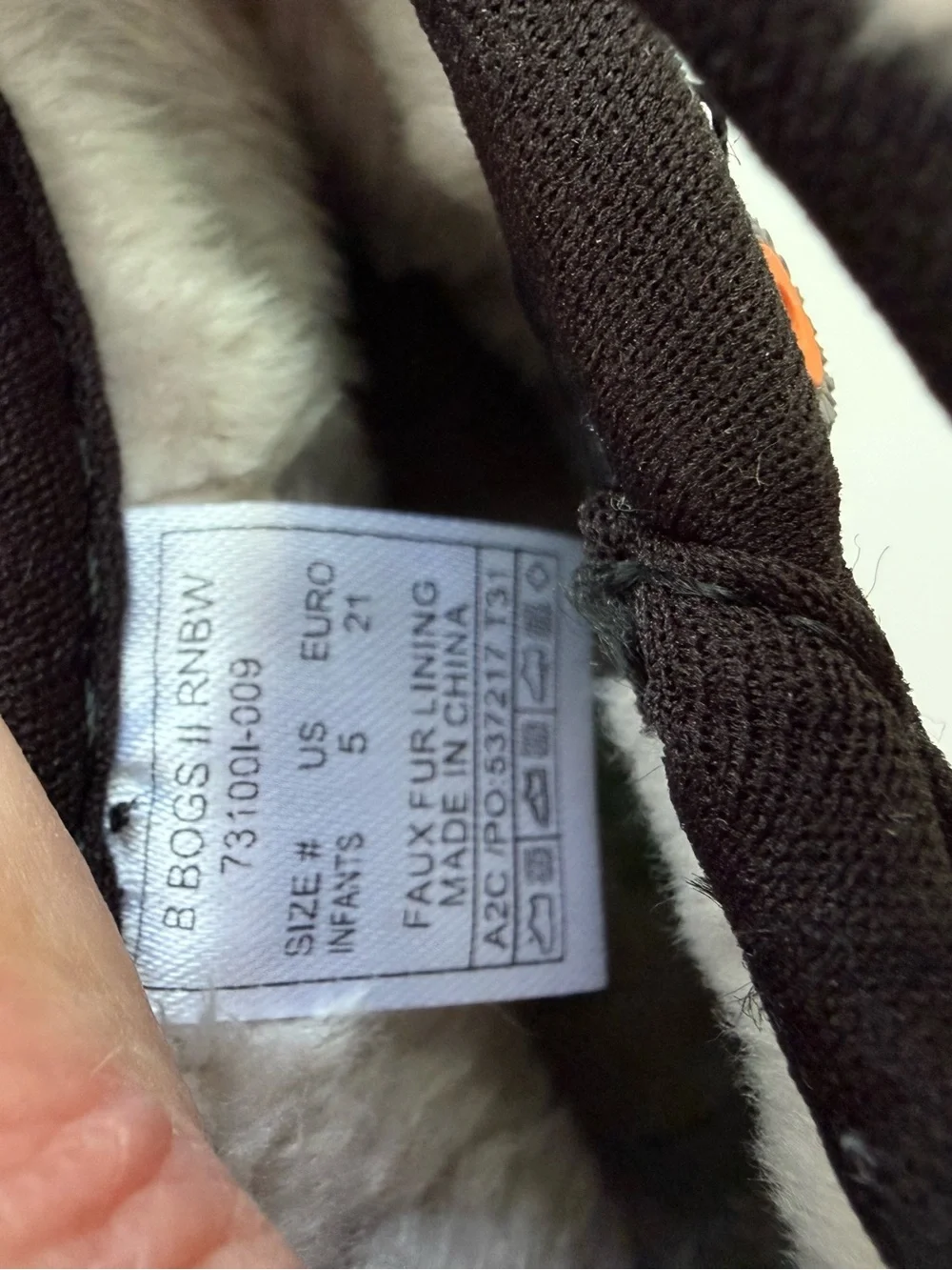 Bogs Baby II Rainbow Snow Boots Rain Boots Sz 5 Baby Waterproof Faux Fur Lined